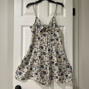 American Eagle Outfitters Blue and Purple Tie Front Camisole